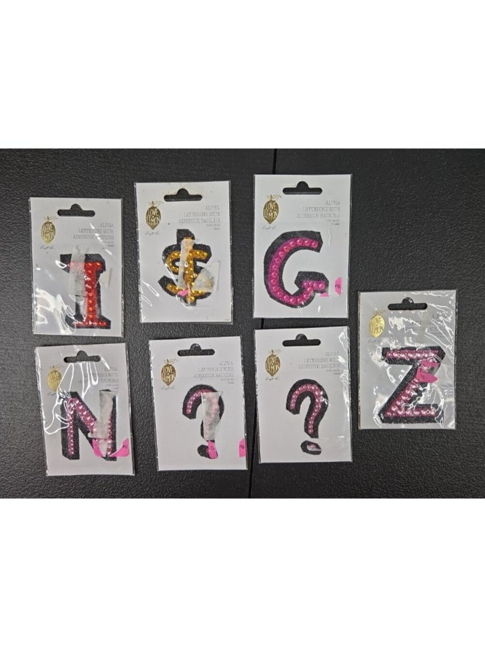 Crafting Alpha Lettering Jeweled With Adhesive Backing